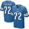 [Elite] Tomlinson Detroit Football Team Jersey -Detroit #72 Laken Tomlinson Jersey (Blue)