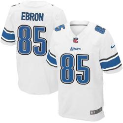 [Elite] Ebron Detroit Football Team Jersey -Detroit #85 Eric Ebron Jersey (White)