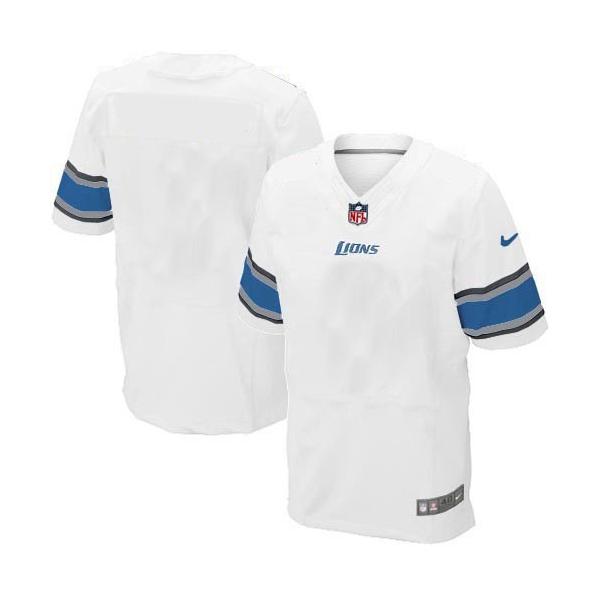 [Elite] Detroit Football Team Jersey -Detroit Jersey (Blank, White)