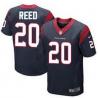 [Elite] Reed Houston Football Team Jersey -Houston #20 Ed Reed Jersey (Blue)