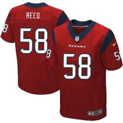 [Elite] Reed Houston Football Team Jersey -Houston #58 Brooks Reed Jersey (Red)