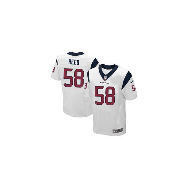 [Elite] Reed Houston Football Team Jersey -Houston #58 Brooks Reed Jersey (White)
