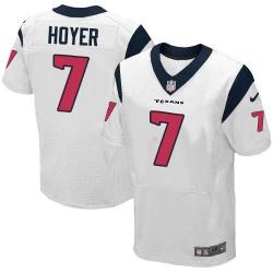 [Elite] Hoyer Houston Football Team Jersey -Houston #7 Brian Hoyer Jersey (White)