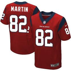 [Elite] Martin Houston Football Team Jersey -Houston #82 Keshawn Martin Jersey (Red)