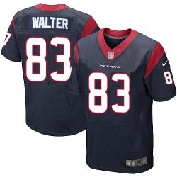 [Elite] Walter Houston Football Team Jersey -Houston #83 Kevin Walter Jersey (Blue)