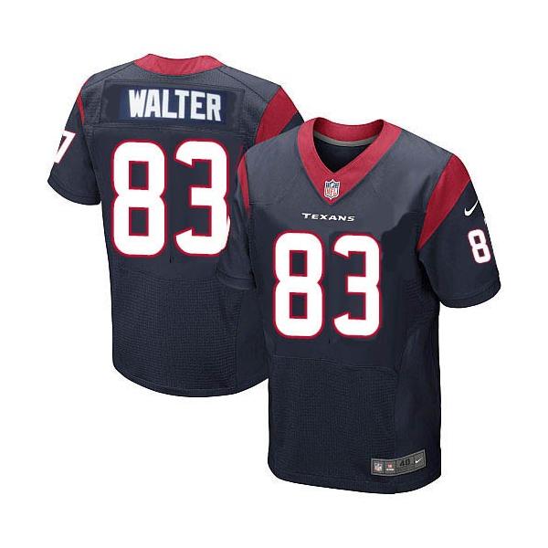 [Elite] Walter Houston Football Team Jersey -Houston #83 Kevin Walter Jersey (Blue)