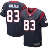 [Elite] Walter Houston Football Team Jersey -Houston #83 Kevin Walter Jersey (Blue)