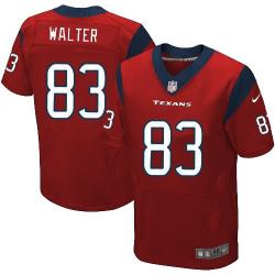 [Elite] Walter Houston Football Team Jersey -Houston #83 Kevin Walter Jersey (Red)