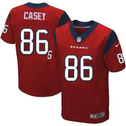 [Elite] Casey Houston Football Team Jersey -Houston #86 James Casey Jersey (Red)