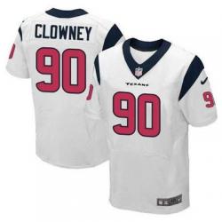 [Elite] Clowney Houston Football Team Jersey -Houston #90 Jadeveon Clowney Jersey (White)