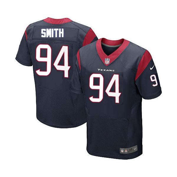 [Elite] Smith Houston Football Team Jersey -Houston #94 Antonio Smith Jersey (Blue)