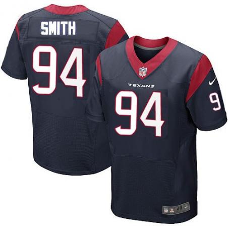 [Elite] Smith Houston Football Team Jersey -Houston #94 Antonio Smith Jersey (Blue)