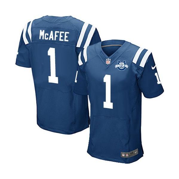 [Elite]Pat Mcafee Indianapolis Football Team Jersey(Blue)_Free ...