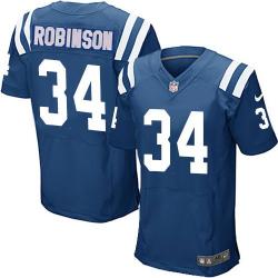 [Elite] Robinson Indianapolis Football Team Jersey -Indianapolis #34 Josh Robinson Jersey (Blue)