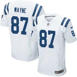 [Elite] Wayne Indianapolis Football Team Jersey -Indianapolis #87 Reggie Wayne Jersey (White)