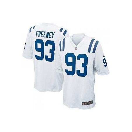 [Elite] Freeney Indianapolis Football Team Jersey -Indianapolis #93 Dwight Freeney Jersey (White)