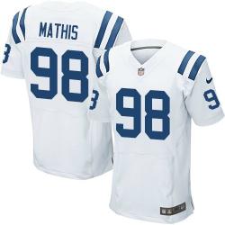 [Elite] Mathis Indianapolis Football Team Jersey -Indianapolis #98 Robert Mathis Jersey (White)