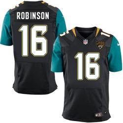 [Elite] Robinson Jacksonville Football Team Jersey -Jacksonville #16 Denard Robinson Jersey (Black, 2014 new)