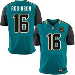 [Elite] Robinson Jacksonville Football Team Jersey -Jacksonville #16 Denard Robinson Jersey (Green, 2014 new)