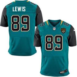 [Elite] Lewis Jacksonville Football Team Jersey -Jacksonville #89 Marcedes Lewis Jersey (Green)