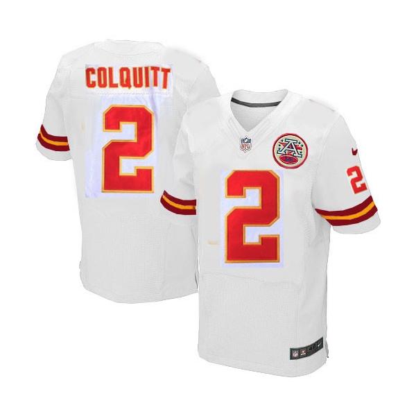 [Elite]Dustin Colquitt Kansas City Football Team Jersey(White)_Free ...
