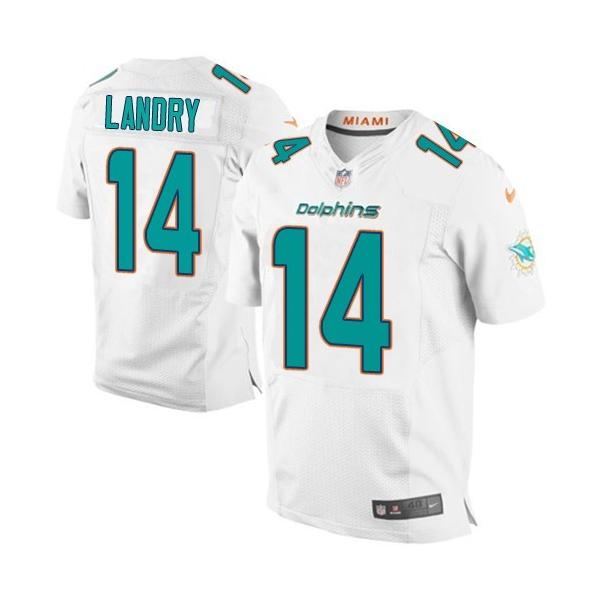 [Elite] Landry Miami Football Team Jersey -Miami #14 Jarvis Landry Jersey (White)