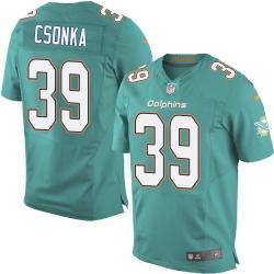 [Elite] Csonka Miami Football Team Jersey -Miami #39 Larry Csonka Jersey (Green, new)