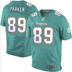 [Elite] Parker Miami Football Team Jersey -Miami #89 DeVante Parker Jersey (Green, 2015 new)