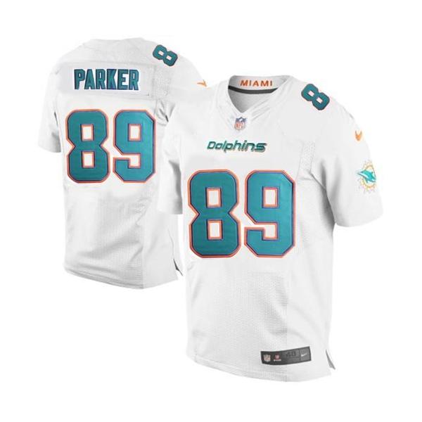 [Elite] Parker Miami Football Team Jersey -Miami #89 DeVante Parker Jersey (White, 2015 new)