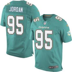 [Elite] Jordan Miami Football Team Jersey -Miami #95 Dion Jordan Jersey (Green, new)